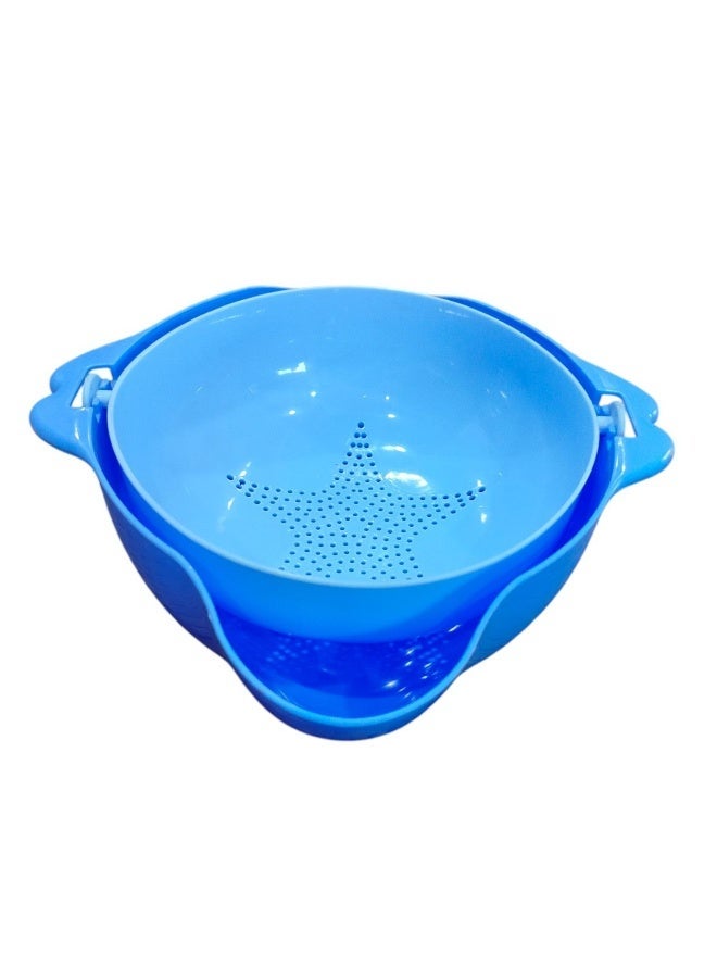 Khurshid Plastics FoFo Plastic Strainer from Khorshid Plast Plastic - Blue - Image 1